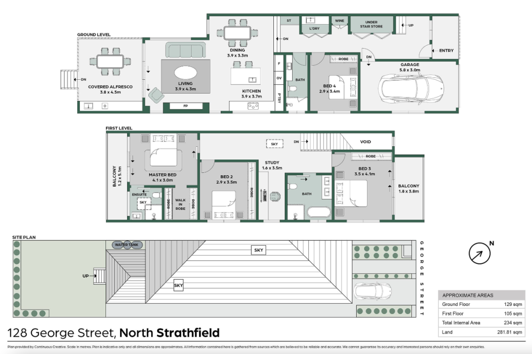 安信好房推荐 |  North Strathfield全新奢华双拼别墅，双层4房宽敞布局，设计师巅峰之作